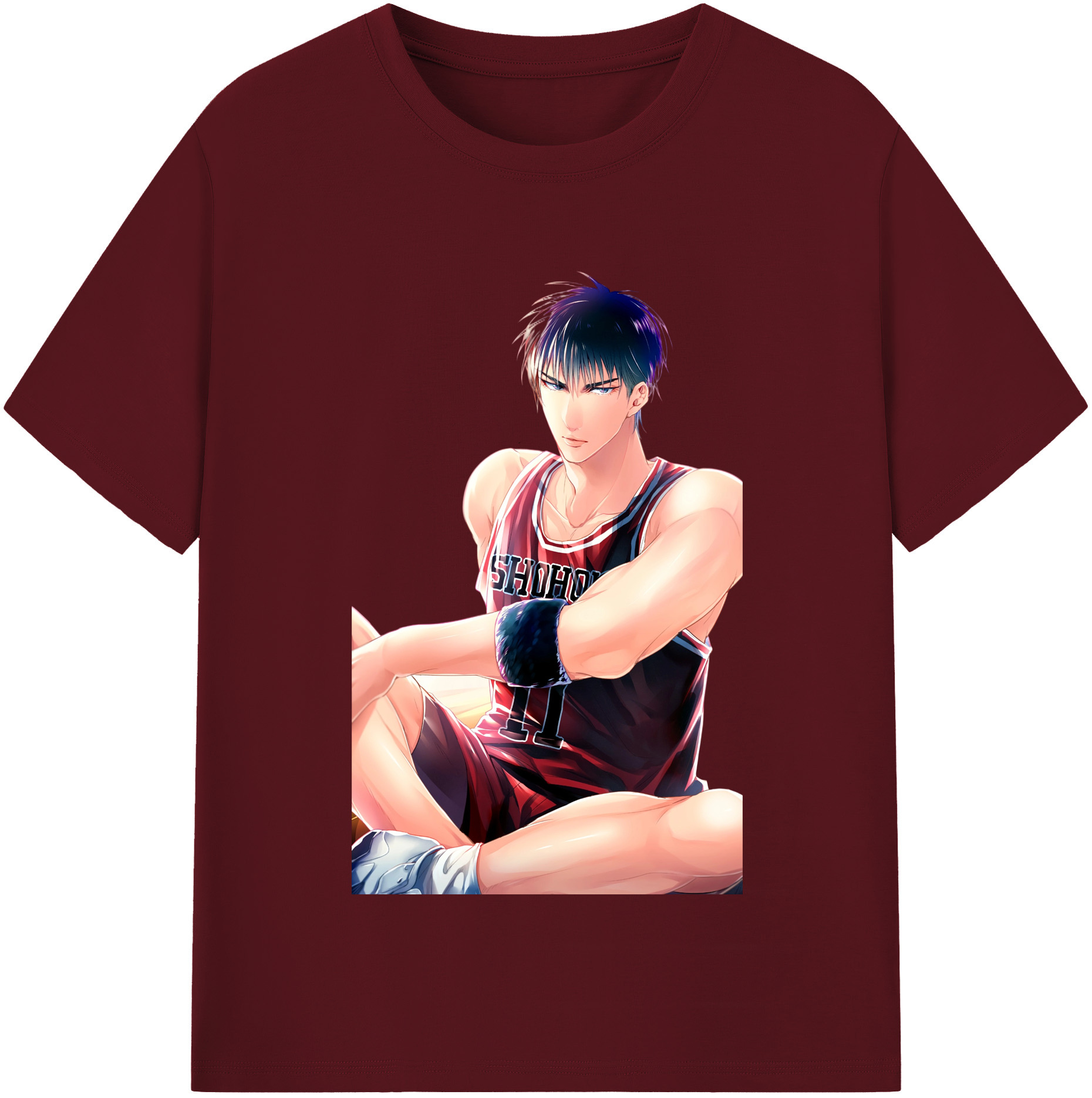 SLAM DUNK／スラムダンク 綿100％半袖Tシャツ（フロントプリント）